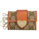 【現品限り】GUCCI（グッチ） GG柄 オレンジ/ベージュ キーケース6本 203551 【中古AB】