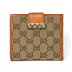 【現品限り】GUCCI（グッチ） GG柄 Wホック財布 ベージュ/オレンジ 212090 【中古A】
