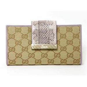 GUCCI（グッチ） GG柄 2つ折長財布 パイソン 181668 【未使用】