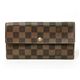 【現品限り】LOUIS VUITTON(ルイ ヴィトン) ダミエ ファスナー長財布 N61724 【中古B】