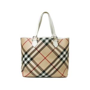 �y���i����zBURBERRY�i�o�[�o���[�j �g�[�g�o�b�O �m�o�`�F�b�N �R�[�e�B���O�L�����o�X �x�[�W�� �y����B�z