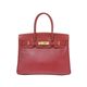 【現品限り】HERMES（エルメス） バーキン30 ゴールド金具 クシュベル 赤/金具:ゴールド 刻印:Z 【中古AB】