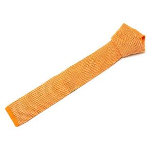 【現品限り】HERMES（エルメス） ネクタイ コットン コットン100% オレンジ 【中古SA】