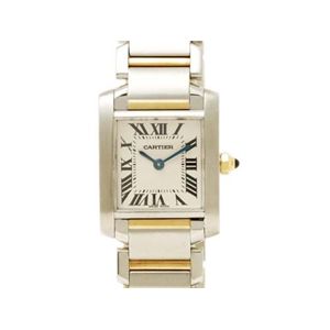 【現品限り】Cartier（カルティエ） タンクフランセーズ SM SS/YG コンビ クォーツ 時計 ステンレススチール K18YG 文字盤:ホワイト 【中古A】の商品画像