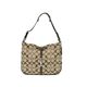 【現品限り】COACH(コーチ) シグネチャー ショルダー キャンバス カーフ ベージュ/ブラウン 6091 【中古AB】