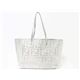 【現品限り】FENDI（フェンディ） トートバッグ キャンバス カーフ シルバー 【中古AB】