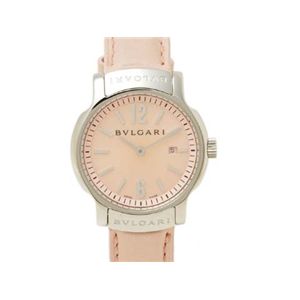 【現品限り】BVLGARI（ブルガリ） ソロテンポ ピンク文字盤 ベルト 時計 ステンレススチール 革 文字盤:ピンク ST29S 【中古A】の商品画像