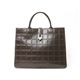 【現品限り】Longchamp（ロンシャン） トートバッグ カーフ ブラウン 【中古AB】