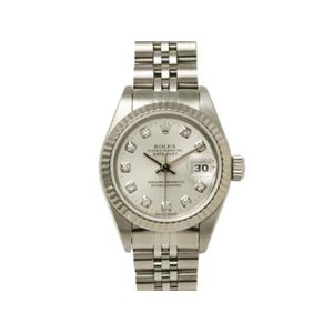 【現品限り】ROLEX（ロレックス） デイトジャスト シルバー文字盤 T番 時計 ステンレススチール K18WG 文字盤:シルバー 69174G 【中古A】の商品画像