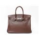 【現品限り】HERMES（エルメス） バーキン35 シルバー金具 トゴ ショコラ/チョコレート 刻印:E 【中古A】