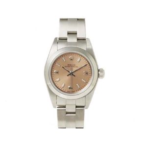 【現品限り】ROLEX（ロレックス） オイスターパーペチュアル ピンク文字盤 Y番 時計 ステンレススチール 文字盤:ピンク 76080 【中古A】の商品画像