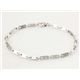 【現品限り】Cartier(カルティエ) フィガロ ブレスレット K18WG ホワイトゴールド 【中古A】