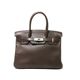 【現品限り】HERMES（エルメス） バーキン30 シルバー金具 ヴォースイフト カフェ 刻印:K 【中古A】