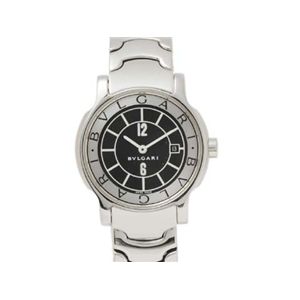 【現品限り】BVLGARI（ブルガリ） ソロテンポ 黒文字盤 時計 ステンレススチール 文字盤:ブラック ST29S 【中古A】の商品画像