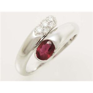 BVLGARI(ブルガリ) アストレアリング K18WG ダイヤ ルビー ホワイト 【中古SA】