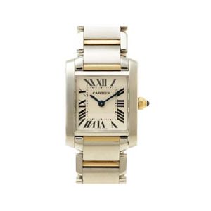 【現品限り】Cartier（カルティエ） タンクフランセーズ SM SS/YG コンビ クォーツ 時計 ステンレススチール K18YG 文字盤:ホワイト 【中古AB】の商品画像