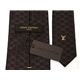【現品限り】LOUIS VUITTON(ルイ ヴィトン) ネクタイ シルク100% ブラウン 【未使用】 - 縮小画像3