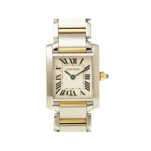 【現品限り】Cartier（カルティエ） タンクフランセーズ SM SS/YG コンビ クォーツ 時計 ステンレススチール K18YG 文字盤:ホワイト 【中古A】の商品画像