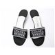 【現品限り】CHANEL（シャネル） サンダル #36 靴 キャンバス ブラック/ホワイト 【中古A