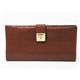 【現品限り】Ferragamo(フェラガモ) 長財布 カーフ ブラウン 【中古B】