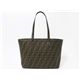 【現品限り】FENDI（フェンディ） ズッカ柄 トートバッグ キャンバス カーフ ブラウン/パープル