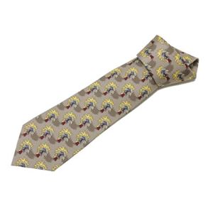 【現品限り】HERMES（エルメス） ネクタイ シルク100% グレー 【中古SA】