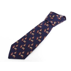 【現品限り】HERMES（エルメス） ネクタイ シルク100% ブルー 【中古SA】