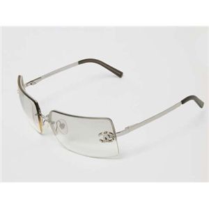 【現品限り】CHANEL（シャネル） サングラス ラインストーン シルバー 【中古AB】
