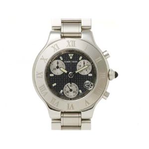 【現品限り】Cartier（カルティエ） クロノスカフ SS 時計 ステンレススチール 文字盤:ブラック W10172T2 【中古A】の商品画像