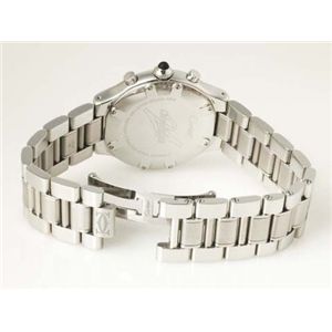 【現品限り】Cartier(カルティエ) クロノスカフ SS 時計 ステンレススチール 文字盤:ブラック W10172T2 【中古A】