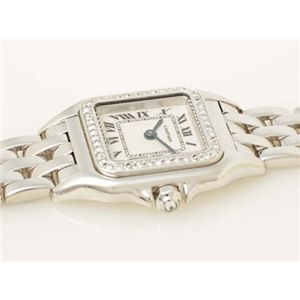 【現品限り】Cartier(カルティエ) パンテールSM WG ベゼル1重 時計 K18WG ダイヤ ホワイトゴールド 【中古A】