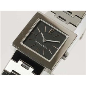 【現品限り】BVLGARI（ブルガリ） クアドラード レディース 時計 ステンレススチール 文字盤:ブラック SQ22SS 【中古A】