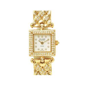 【現品限り】Van Cleef & Arpels（ヴァンクリーフ&アーペル） ファンタジー クオーツ YG/ 時計 K18YG ダイヤ 文字盤:ホワイト 【中古A】