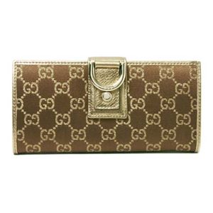 【現品限り】GUCCI（グッチ） GG 長財布 サテン カーフ ブロンズ 154256 【新品】
