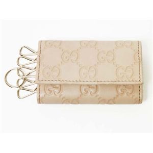【現品限り】GUCCI（グッチ） シマ キーケース カーフ ライトベージュ 138093 【新品】