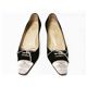 【現品限り】CHANEL（シャネル） パンプス #36 靴 スエード パイソン ブラック 【中古A】