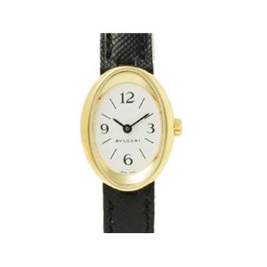 【現品限り】BVLGARI（ブルガリ） オーバルウォッチ レディース 時計 K18YG 革 イエローゴールド OV27G 【中古A】