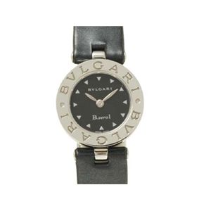 【現品限り】BVLGARI（ブルガリ） Bzero1ウォッチ 革ベルト SS 時計 ステンレススチール カーフ 文字盤:ブラック BZ22S 【中古AB】