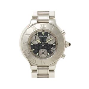 【現品限り】Cartier（カルティエ） クロノスカフ SS 時計 ステンレススチール 文字盤:ブラック W10172T2 【中古A】の商品画像