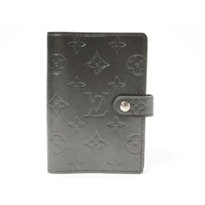 【現品限り】LOUIS VUITTON（ルイ ヴィトン） モノグラムマット 手帳カバー アジェンダPM カーフ ノワール R20932 【中古SA】