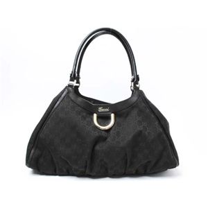【現品限り】GUCCI(グッチ) GG柄ショルダー 189835 キャンバス カーフ 黒 【中古A】 - 拡大画像