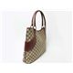 【現品限り】GUCCI(グッチ) GG柄 トートバッグ 113016 キャンバス カーフ ベージュ/赤 【中古AB】 - 縮小画像2