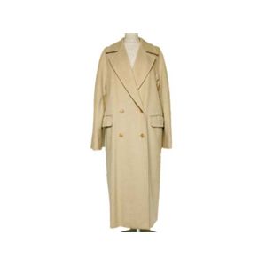 【現品限り】マックスマーラ ロングコート #42 素材不明 ベージュ 【中古A】