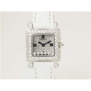 【現品限り】Chopard（ショパール） ハッピースポーツ WG ベゼル・文字盤 時計 K18WG ダイヤ 文字盤:ダイヤ 27/6852/20 【中古A】の商品画像
