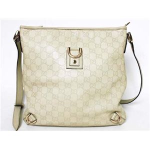 【現品限り】GUCCI（グッチ） シマ ショルダーバッグ カーフ アイボリー 131326 【中古AB】 - 拡大画像