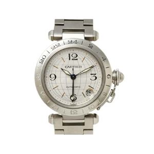 【現品限り】Cartier（カルティエ） パシャC メリディアン シルバー文字盤 時計 ステンレススチール 文字盤:シルバー 【中古A】の商品画像