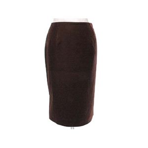 【現品限り】MUSEE D UJI スカート ベロア ブラウン 【中古A】