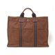 【現品限り】HERMES（エルメス） フールトゥMM キャンバス ブラウン/ネイビー 【中古AB】