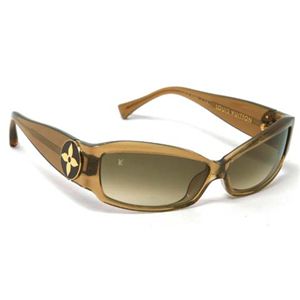 【現品限り】LOUIS VUITTON(ルイ ヴィトン) サングラス ロゴ付 プラスチック ゴールド/ブラウン/フレーム:ゴールドラメ入り Z0099E 【中古SA】 - 拡大画像