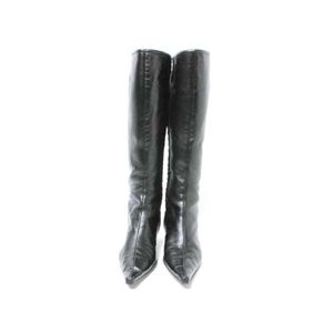 【現品限り】GIUSEPPE ZANOTTI（ジュゼッペザノッティ） ヴィッチーニ ロングブーツ 靴 カーフ ブラック 【中古AB】 - 拡大画像